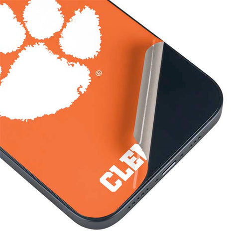 Clemson University Tiger Print iPhone 13 Skin